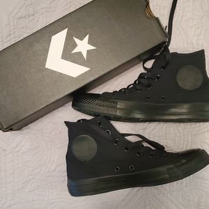 Converse high tops black monochrome